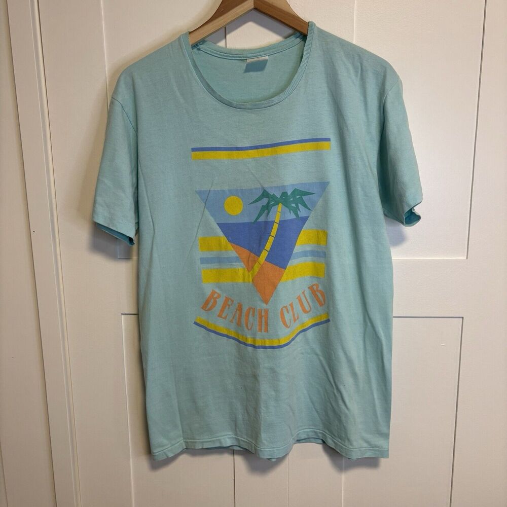 Vintage 80’s Beach Club Stedman Single Stitch T-shirt Large